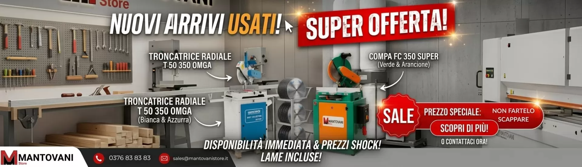 OCCASIONI A LAMA CALDA: LE TRONCATRICI DEL MOMENTO