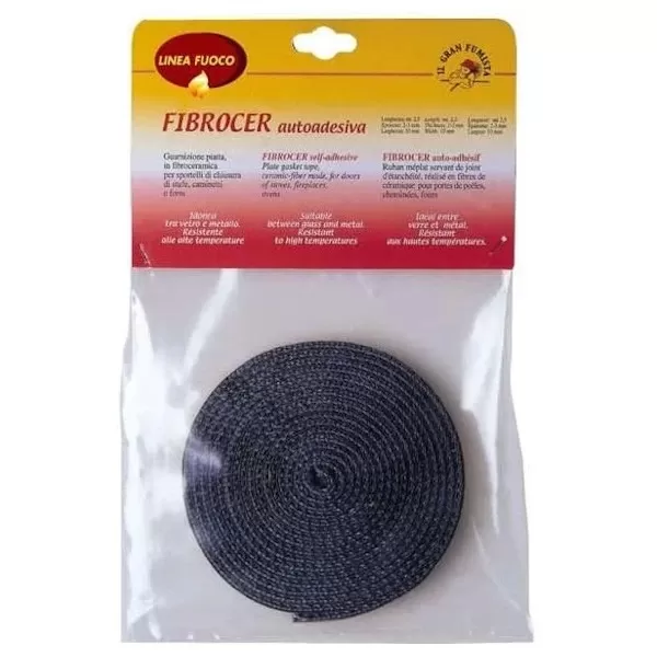 Set Di 3 Guarnizioni Fibrocer Alta Temperatura Per Stufe E Camini