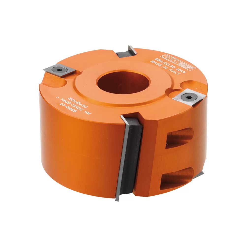 Testa Portacoltelli per Battute CMT 694.100.31 con Angolo Assiale (&Oslash; 100 mm - Foro 31,75 mm / 1"1/4)