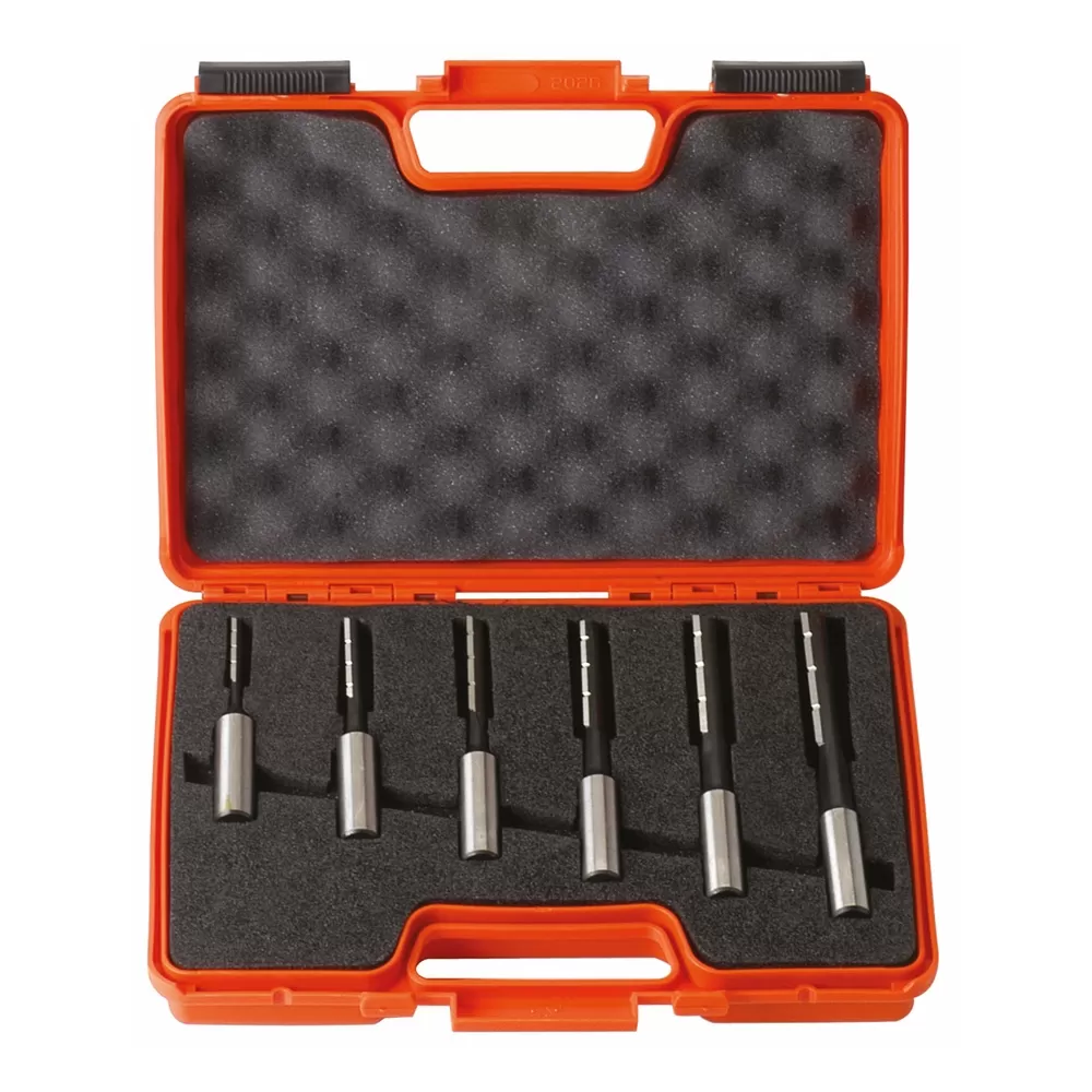 Set Di 6 Punte Diritte Per Mortasare 13 Mm Cmt 172.001.00