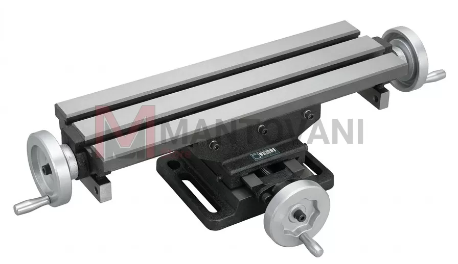 Tavola a croce in ghisa Fervi T008 475 X 153 X 130 mm con cave a T da 16 mm e altezza 130 mm