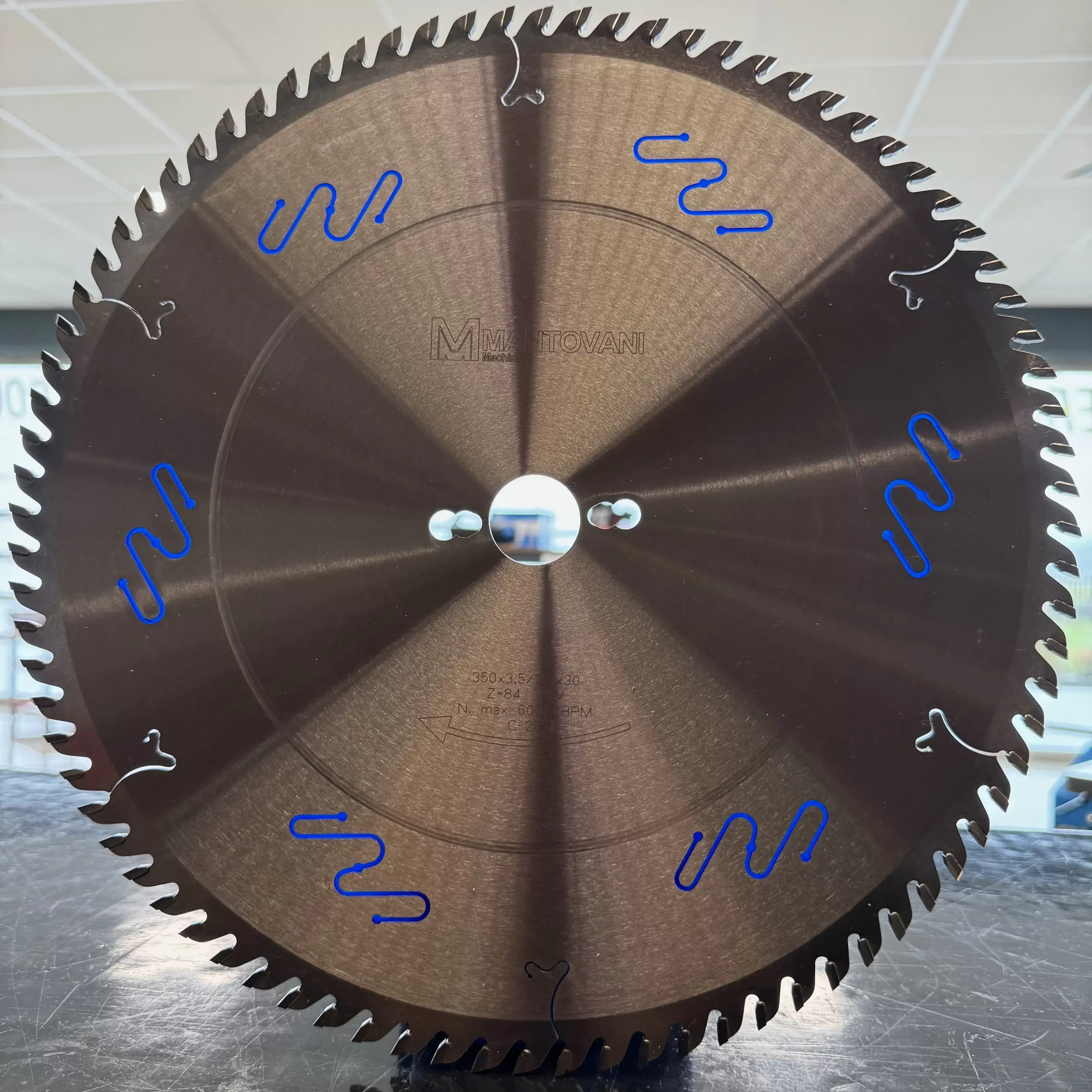 Lama Circolare Universale In Hm Silenziata E Cromata &oslash; 350 X 3.2 / 2.2 X 30 Z 84 Tp