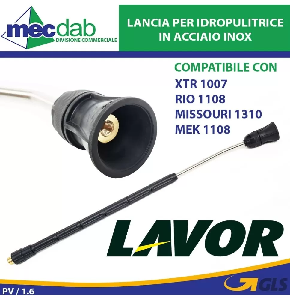 Lancia per Idropulitrice Professionale Lavorwash 3.701.0015