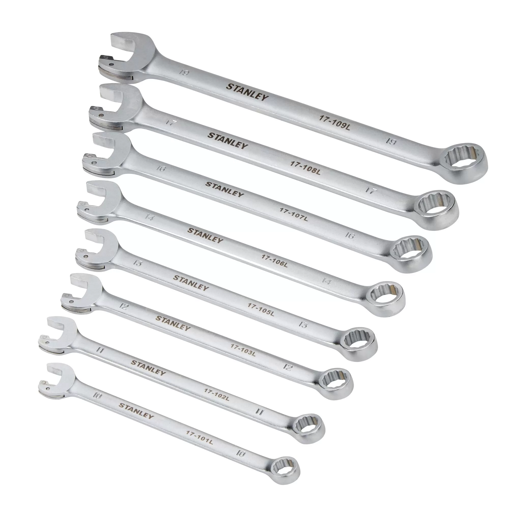 Set Di 8 Chiavi Combinate A Cricchetto Stanley 4-95-660