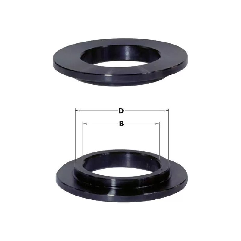 Coppia di Riduzioni con Collare CMT 699.050.30 | Da D=50mm a d=30mm per Teste Porta Coltellini e Frese Toupie