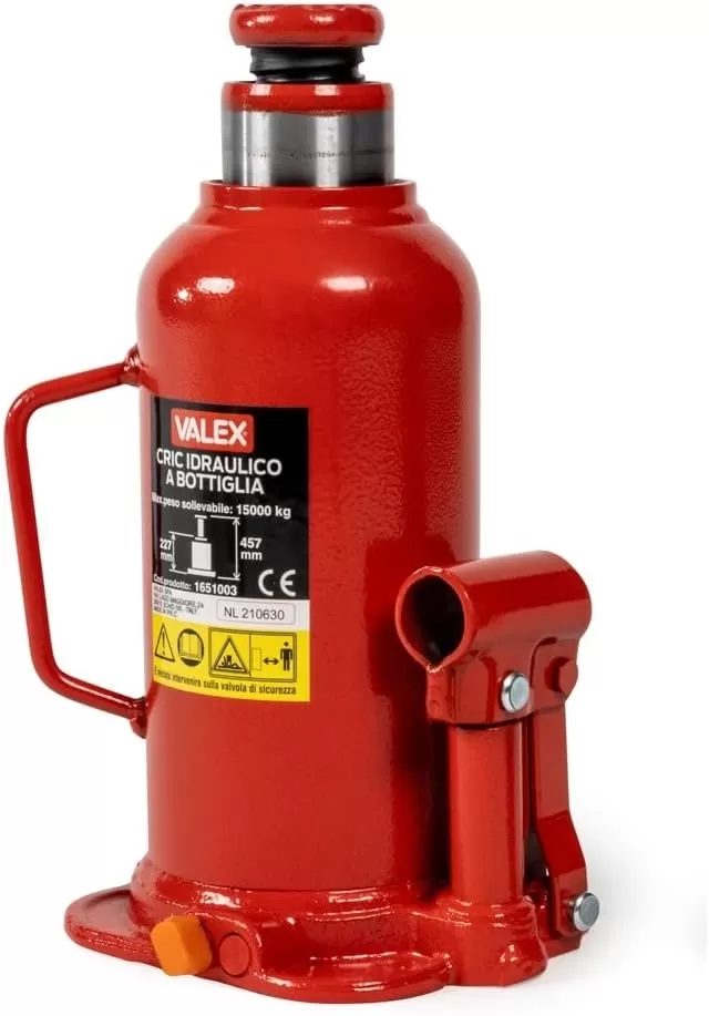 Cric Idraulico A Bottiglia Da 15000 Kg Valex 1651003