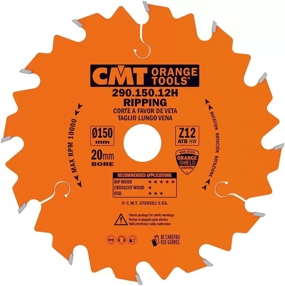 Lama Per Taglio Lungo Vena 150 X 2,4 / 1,4 X 20 Z.12 Cmt 290.150.12h