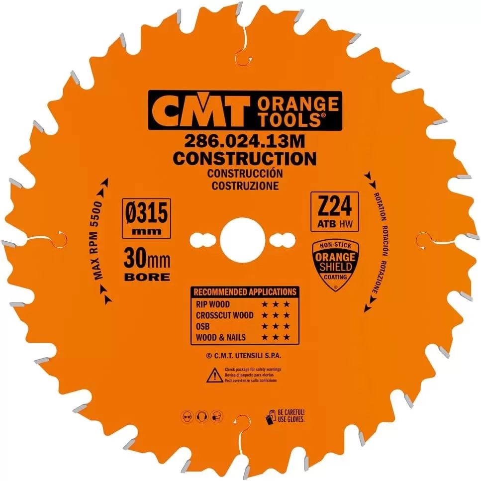 Lama Circolare Con Limitatore Per L'edilizia 315 X 3,2 / 2,2 X 30 Z.24 Cmt 286.024.13m