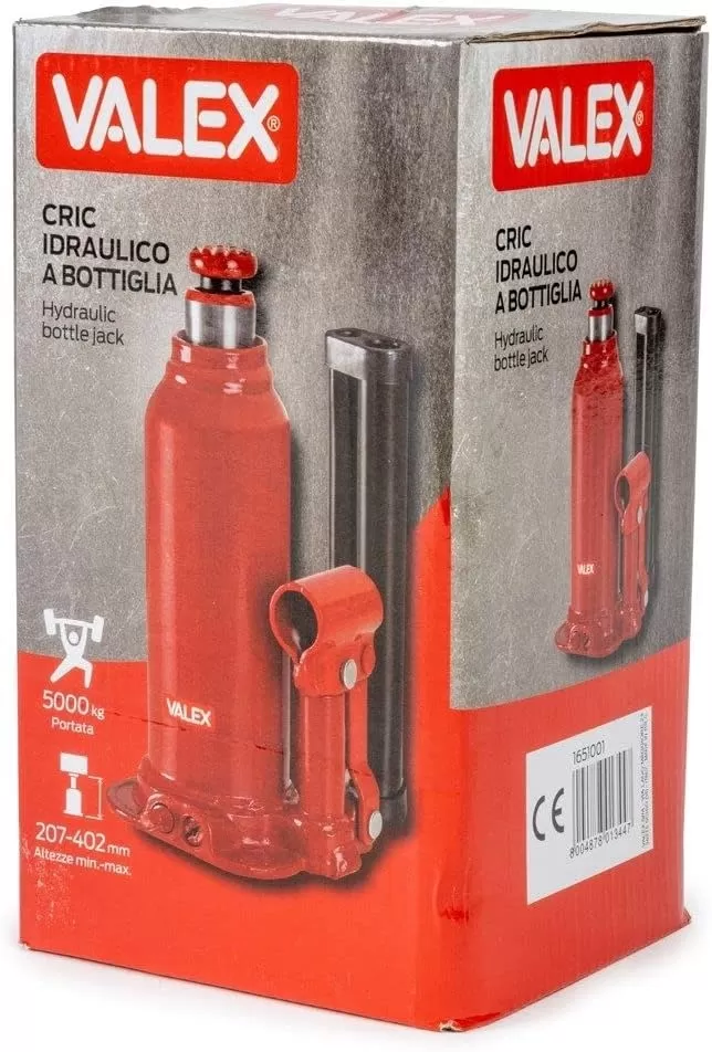 Cric Idraulico A Bottiglia Da 5000 Kg Valex 1651001