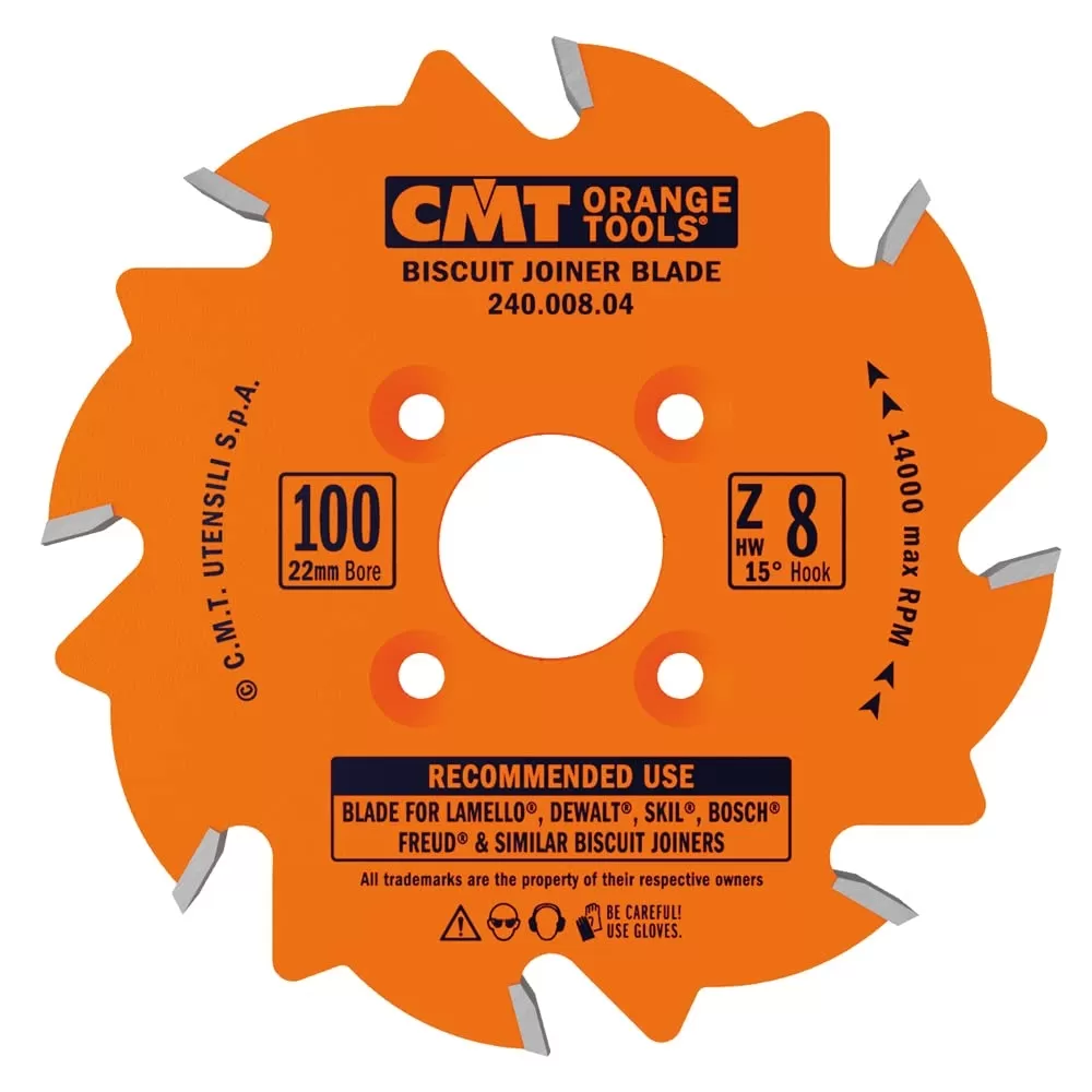 Lama Per Incastri 100 X 3,96 / 3 X 22 Z.8 Cmt 240.008.04