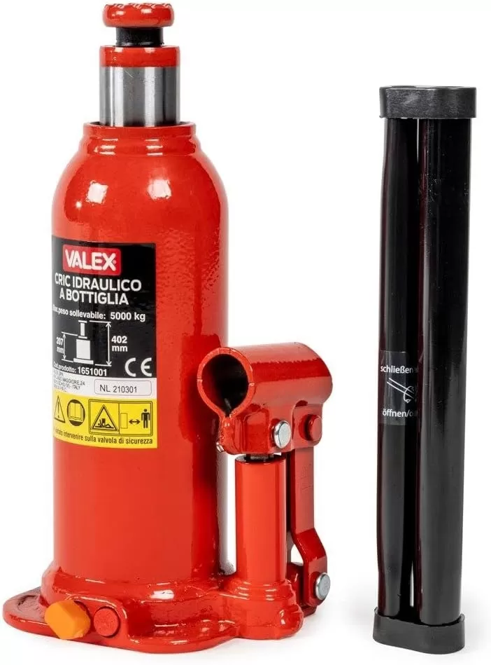 Cric Idraulico A Bottiglia Da 5000 Kg Valex 1651001