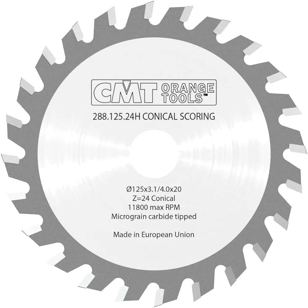 Lama Incisore Conico &oslash; 125x3.1-4/2.5x20 Z 24 Cmt 288.125.24h