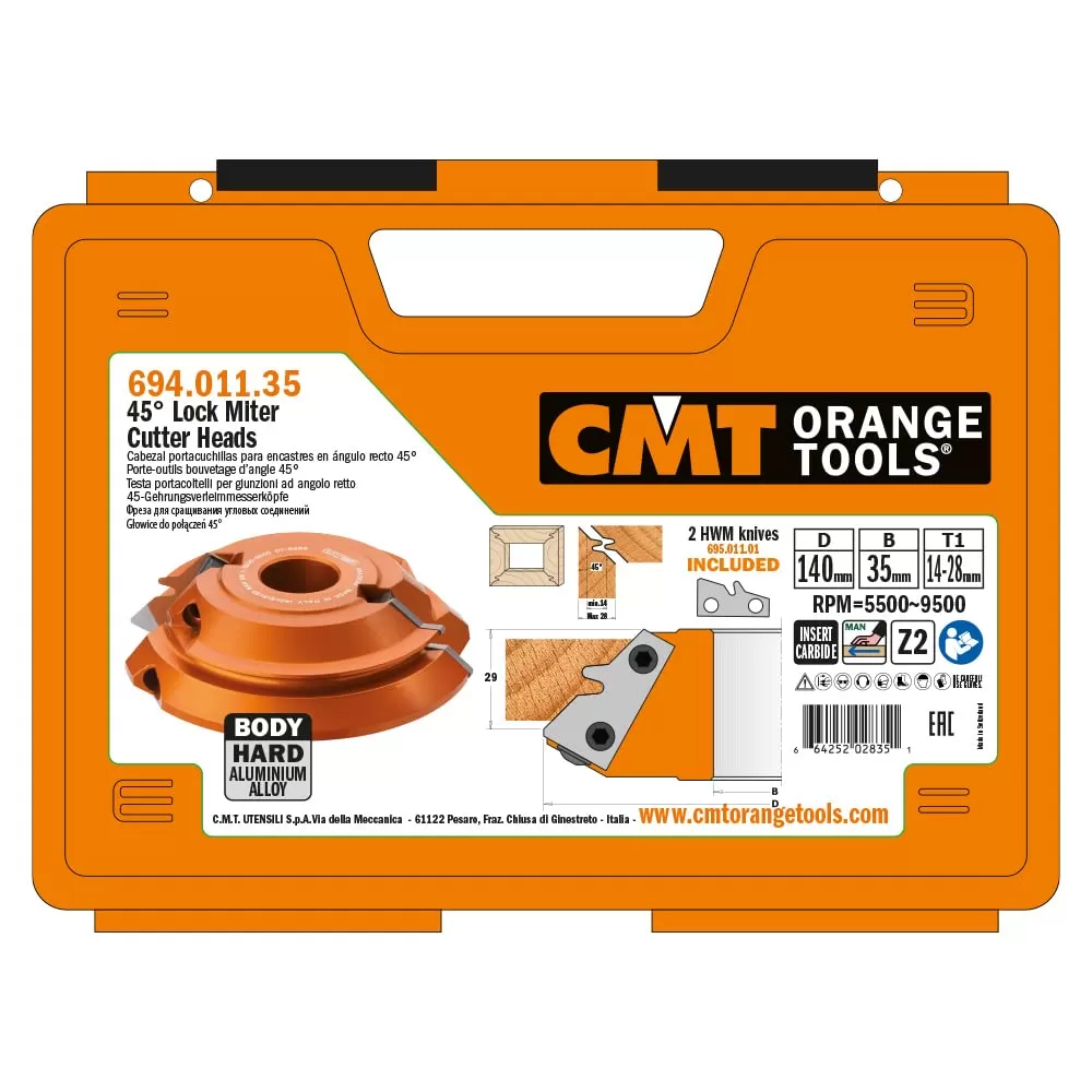 Testa Portacoltelli Per Giunzioni Ad Angolo Retto 140 Mm Cmt 694.011.35