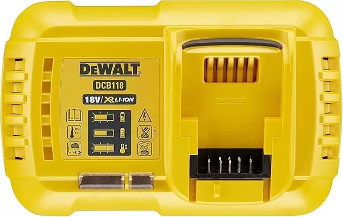 Set Di Caricabatterie 8.0 Ah + 2 Batterie 6.0 Ah 54v Dewalt Dcb118t2