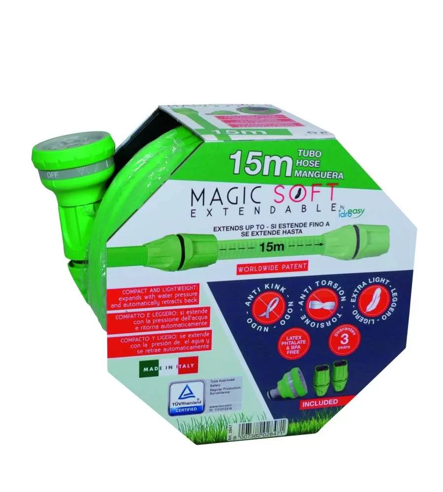 Tubo da Giardino Estensibile Magic Soft da 15 metri