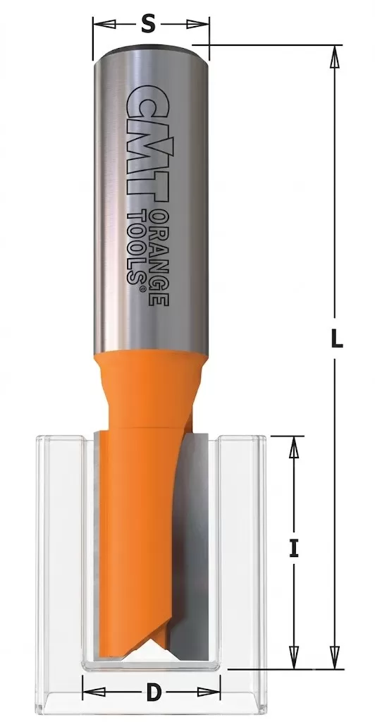 Fresa a Tagli Diritti con Cuscinetto Superiore D = 16x20mm Attacco 8mm CMT &ndash; Cod. 911.160.11B