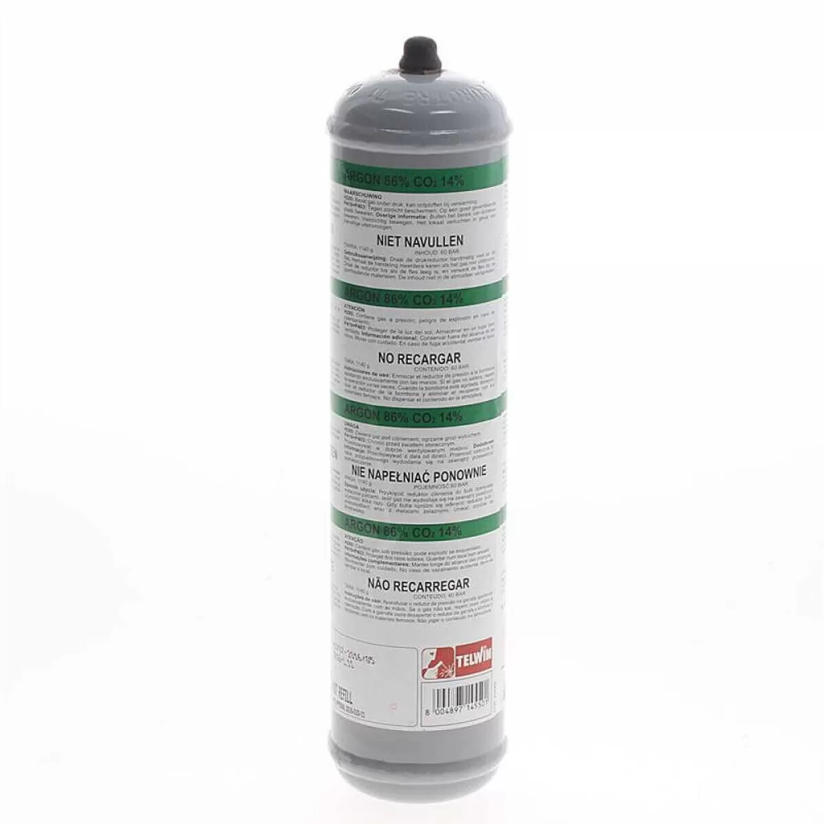 Bombola Argon Co2 1 Litro Usa E Getta Per Saldatrici Telwin