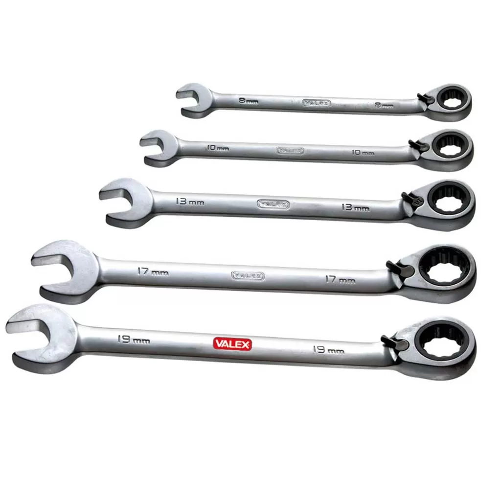 Set Di 5 Chiavi Combinate A Cricchetto Reversibile Valex 1461473