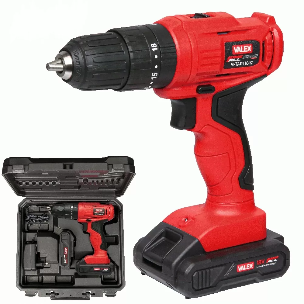 Trapano Avvitatore Con Percussione Valex M-tap1 18 K1