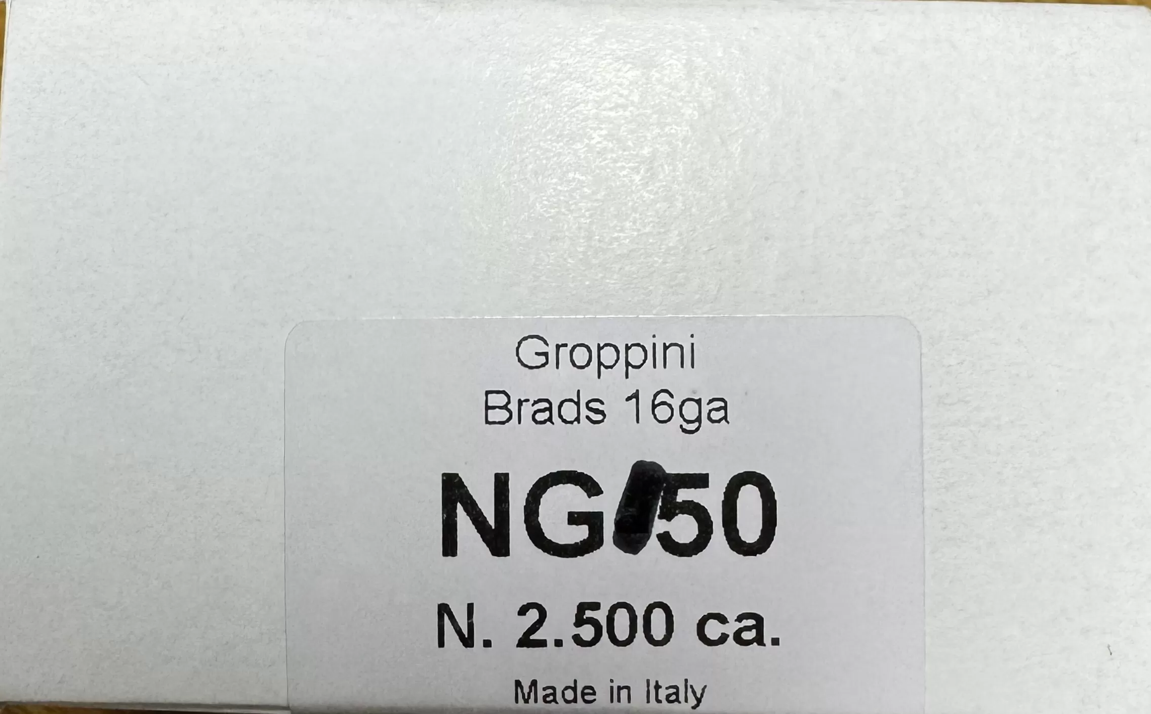 Kit 2 Scatole Groppini Brads 16ga Ng/50 2500pz