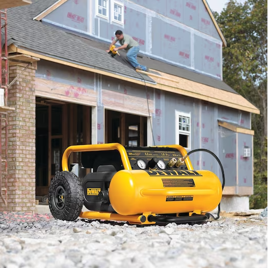 Compressore Aria Elettrico Portatile Monofase Con Ruote Da 17 L Dewalt Dpc17ps