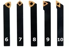 Set Di 5 Utensili Da Tornio Optimum