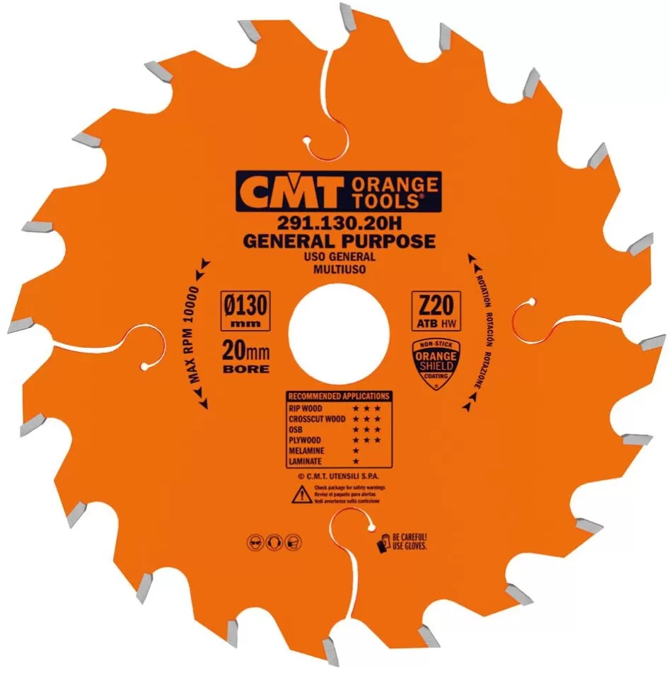 Lama Per Taglio Lungo E Traverso Vena 130 X 2,4 / 1,4 X 20 Z.20 Cmt 291.130.20h