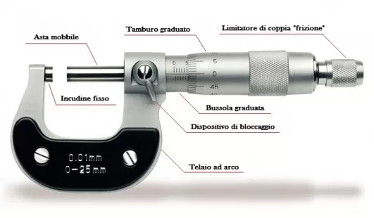 Micrometro Centesimale Per Esterni 25-50 Mm