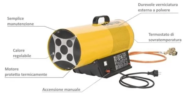 Generatore Di Aria Calda A Gas Master Blp 73 M