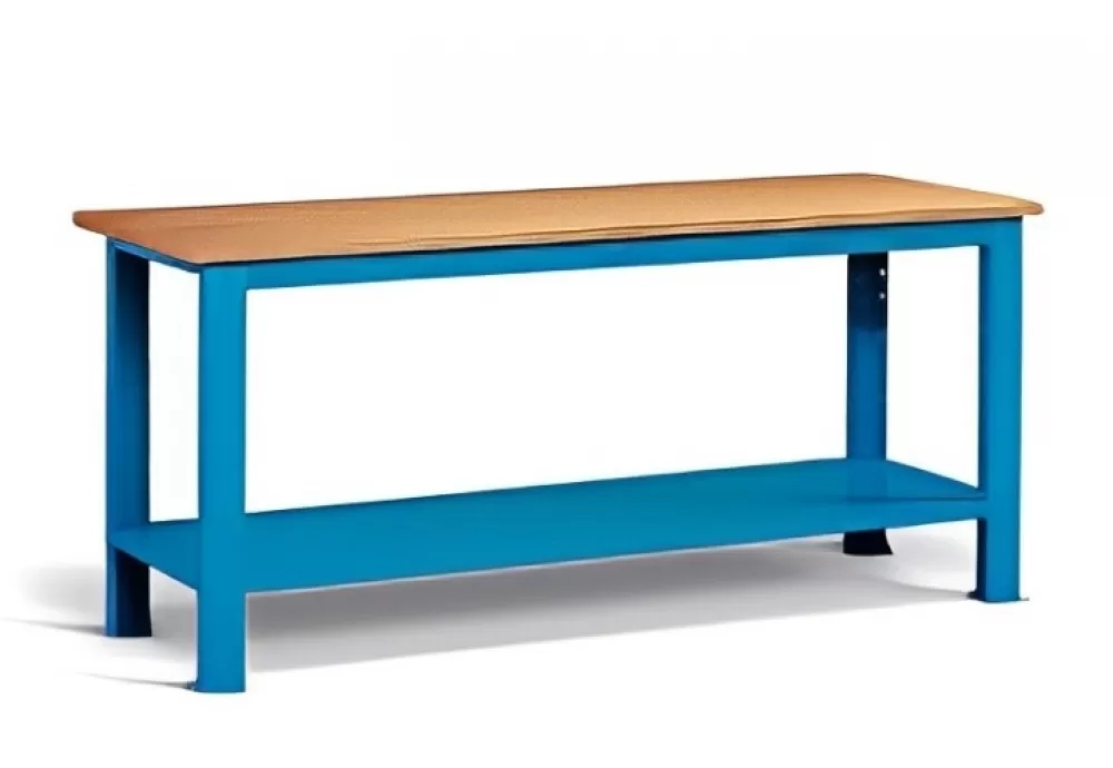 Banco Da Lavoro Con Piano In Multiplex 30 Mm