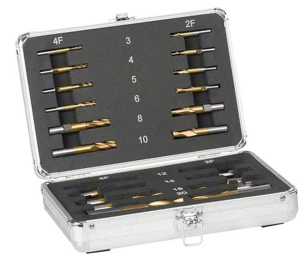 Set Di 20 Frese Cilindriche A Candela In Hss Optimum