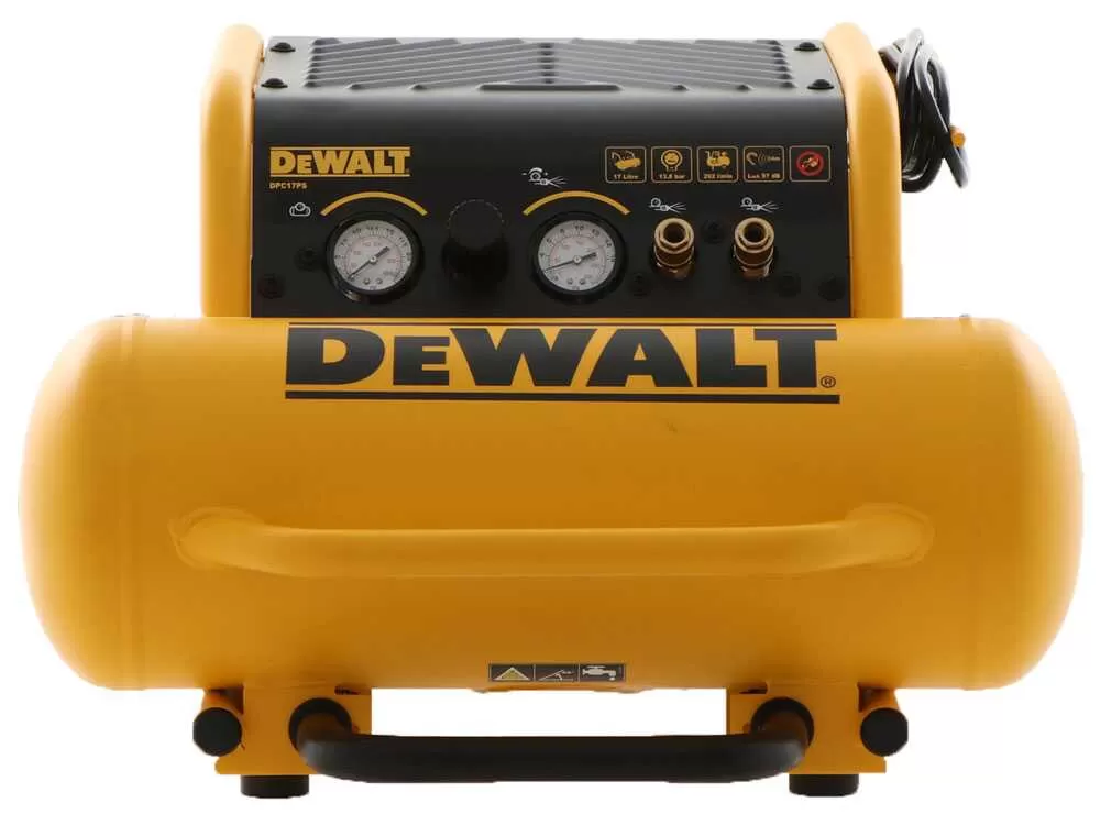 Compressore Aria Elettrico Portatile Monofase Con Ruote Da 17 L Dewalt Dpc17ps