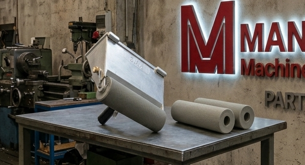 Rullo in Gomma per Stendicolla da 180 mm 