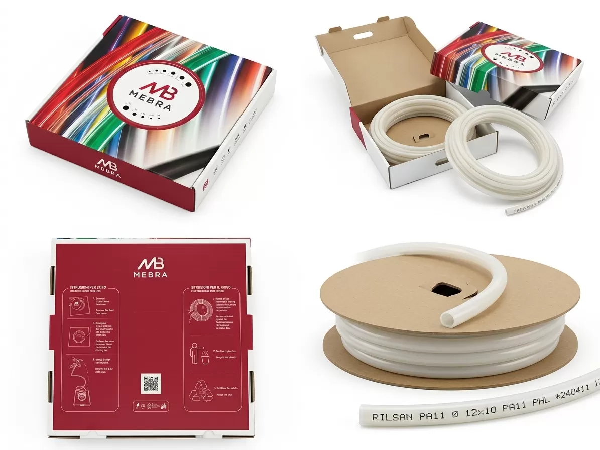 Tubo per aria compressa in Rilsan PA11 Neutro &Oslash; 12 X 10 mm da 25 MT