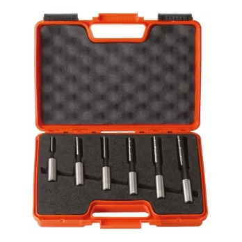 Set Di 6 Punte Diritte Per Mortasare 13 Mm Cmt 172.001.00