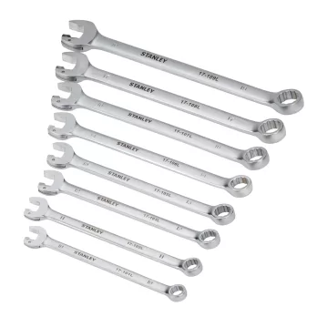 Set Di 8 Chiavi Combinate A Cricchetto Stanley 4-95-660