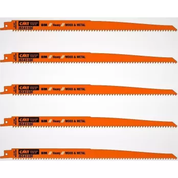 Set Di 5 Lame Per Seghe A Gattuccio Per Legno E Metallo Cmt Js1411df-5