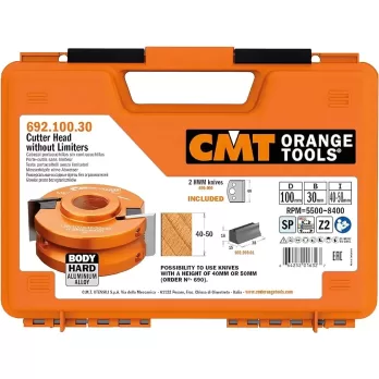Testa Portacoltelli Senza Limitatore Cmt &oslash; 100 X 40 X 30