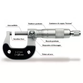 Micrometro Centesimale Per Esterni 50 - 75 Mm