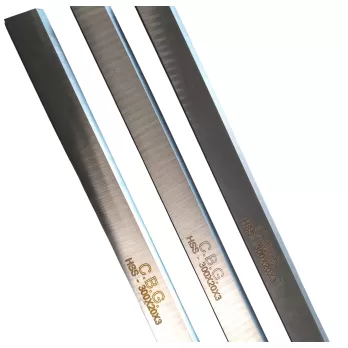 Set Di 3 Coltelli Pialla 300 X 20 X 3 Hss 18% C.b.g