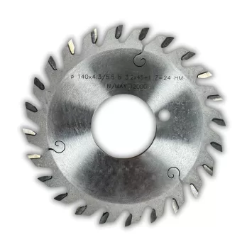 Lama Incisore Conico &Oslash; 140 x 4.3 / 5.5  c. 3.2 x 45 + 1 Z 24