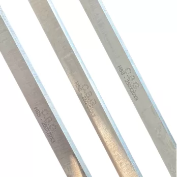 Set Di 3 Coltelli Pialla 250 X 20 X 3 Hss 18% C.b.g