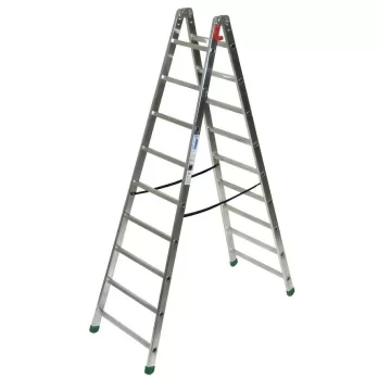 Scala in Alluminio Serie Professional P1 a Doppia Salita 9+9 Gradini