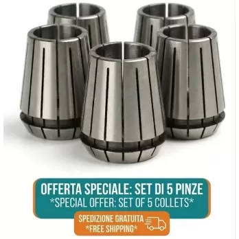 Set di 5 Pinze ER40 Diametro 16 mm per Mandrino di precisione