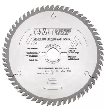 Lama Circolare Per Taglio Traverso Vena 400 X 3,5 / 2,5 X 30 Z.60 Cmt 285.060.16m