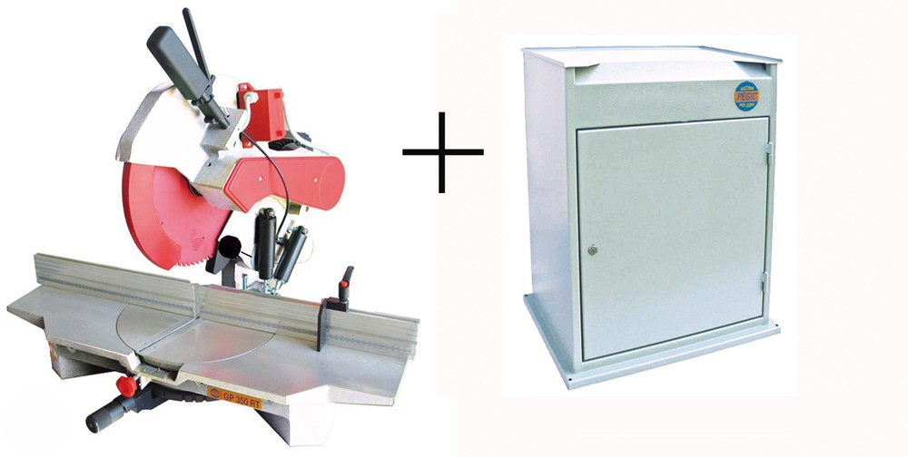 Troncatrice Pegic Mod. Gp 350 Rt Completa Di Banco Aspirante