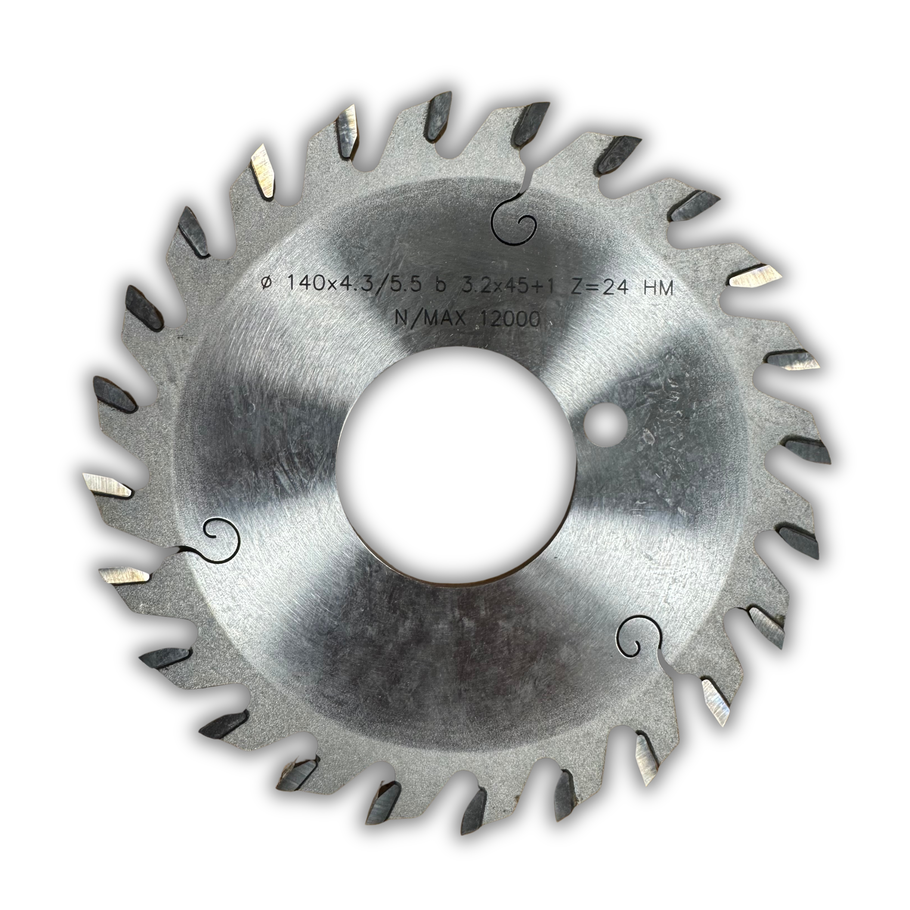 Lama Incisore Conico &Oslash; 140 x 4.3 / 5.5  c. 3.2 x 45 + 1 Z 24