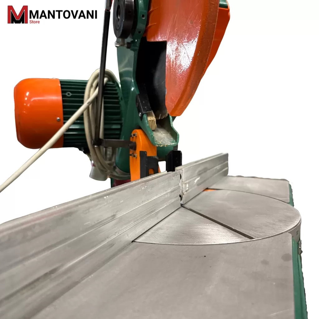Troncatrice Professionale Compa FC 350 RAP Usata (2008) &ndash; Lama &Oslash; 350 mm con Banco Aspirante Industriale