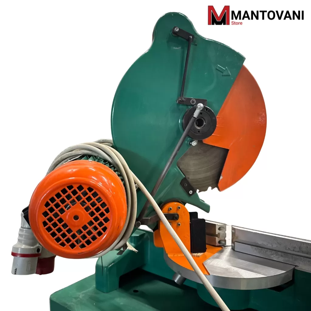Troncatrice Professionale Compa FC 350 RAP Usata (2008) &ndash; Lama &Oslash; 350 mm con Banco Aspirante Industriale