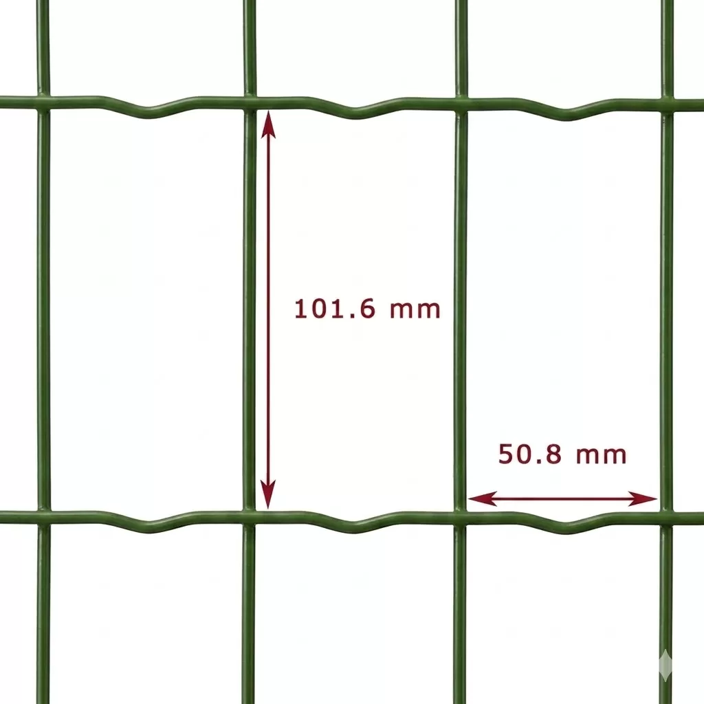 Rete verde metallica per recinzione giardino Pantanet Family - H 122 x 25 m - Betafence
